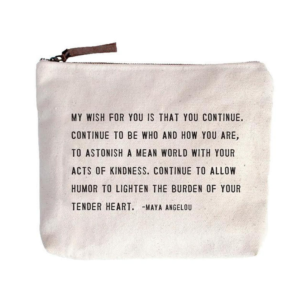 I Love You Recycled Canvas Zipper Pouch - Sign Language Pencil Case – Sun &  Song